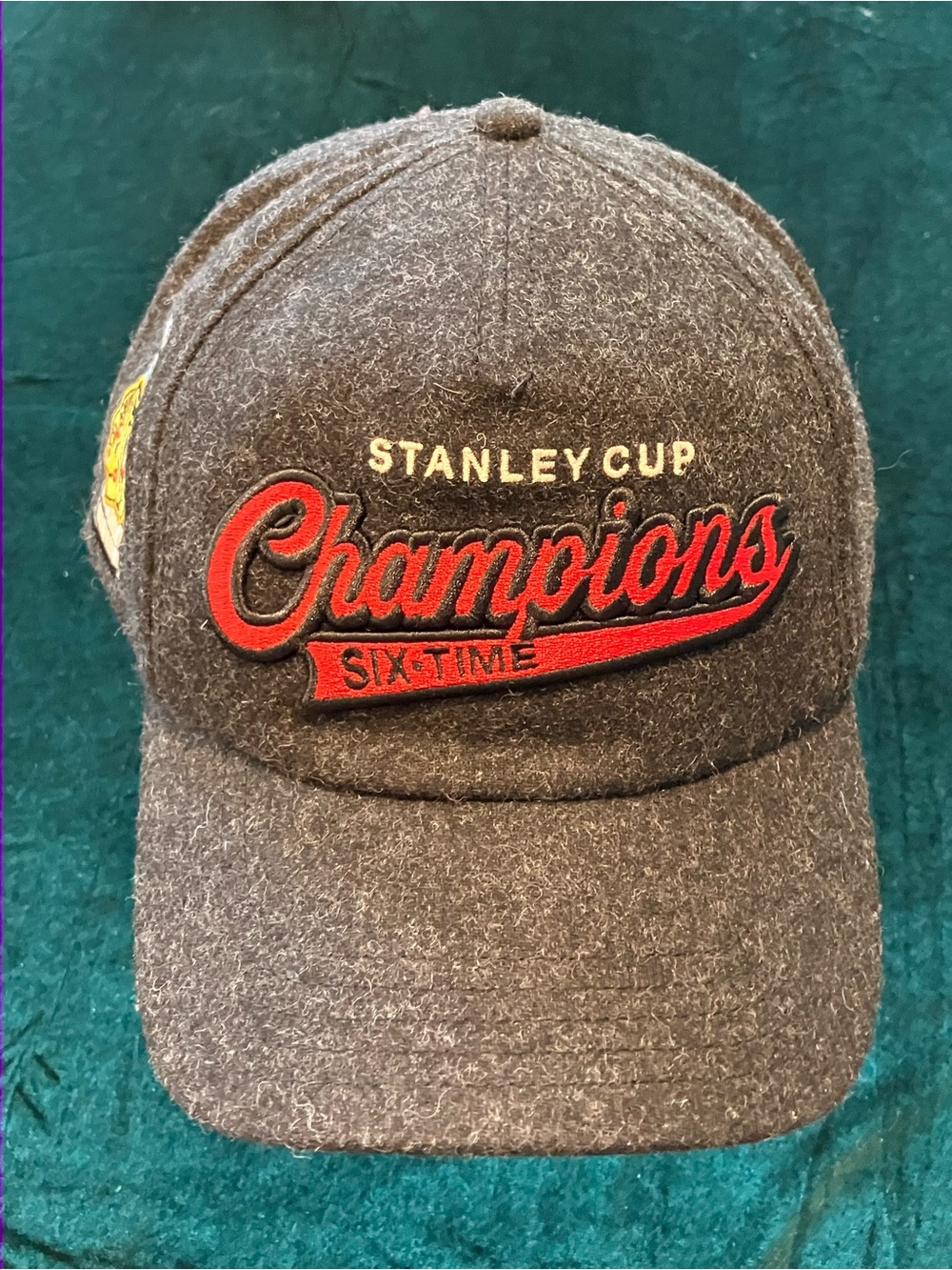 Chicago Blackhawks Stanley Cup Six Time Champions Centennial Baseball Hat